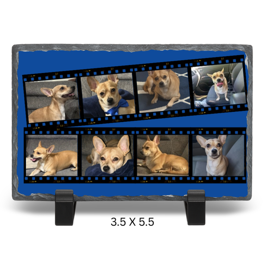 Personalized Stone Slate - Photo/ Plaque w/ Stand