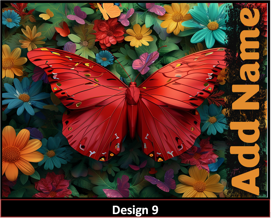 MajorFLEX:  {{Add Name}}  Butterfly Tumbler Designs