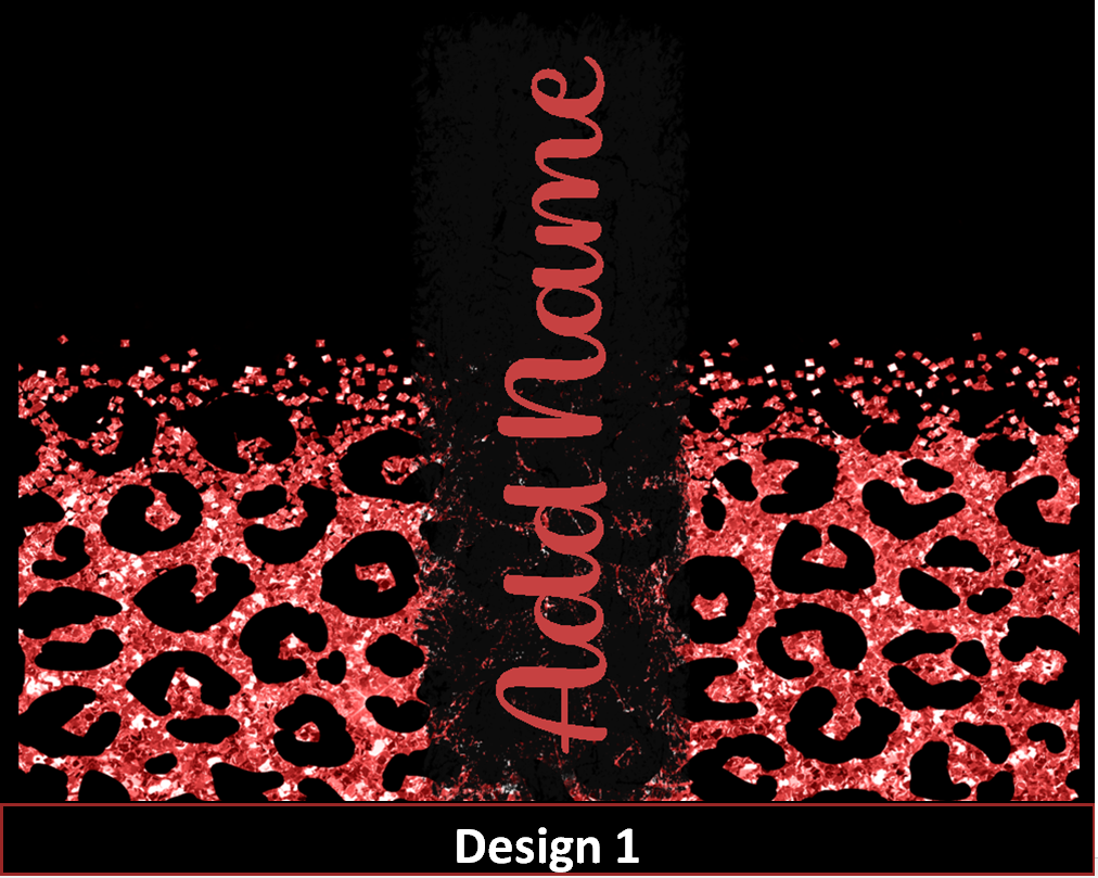 MajorFLEX:  {{Add Name}}  Lepoard Glitter Tumbler Designs