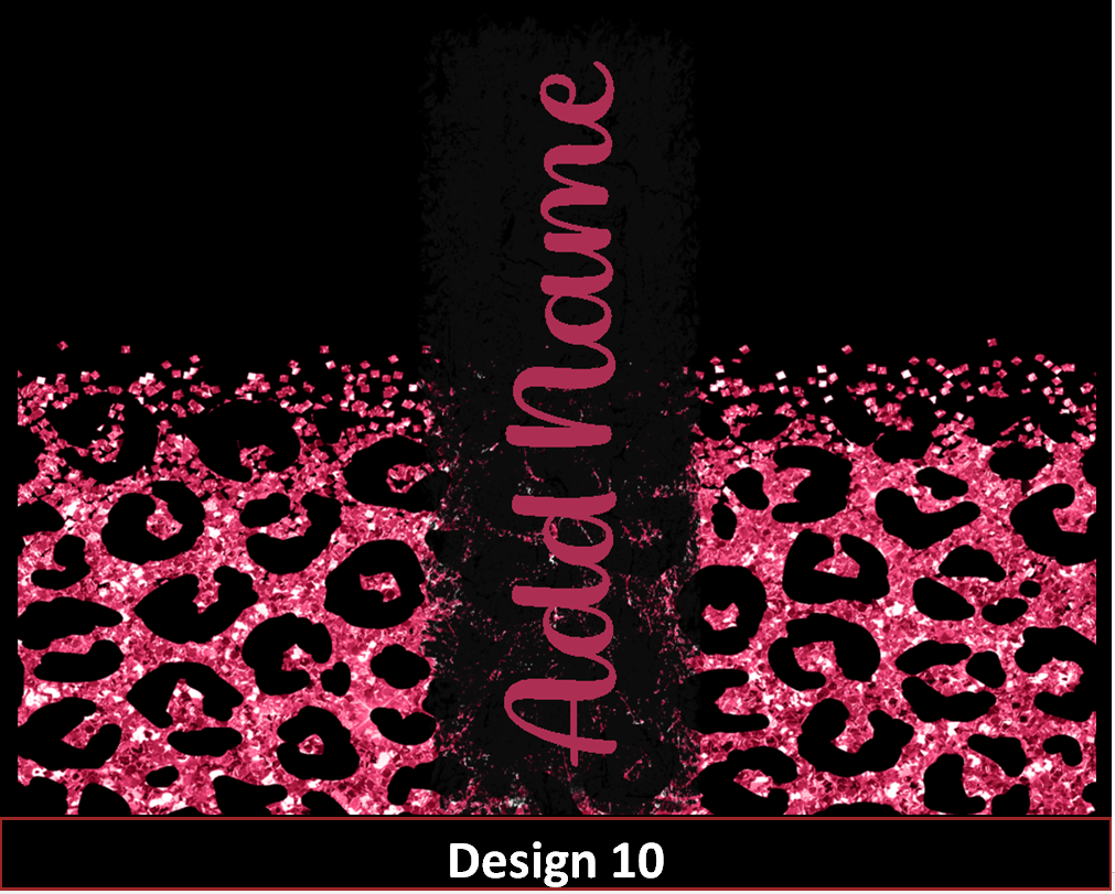 MajorFLEX:  {{Add Name}}  Lepoard Glitter Tumbler Designs