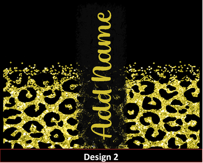 MajorFLEX:  {{Add Name}}  Lepoard Glitter Tumbler Designs