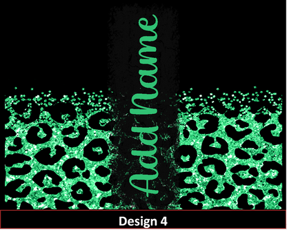 MajorFLEX:  {{Add Name}}  Lepoard Glitter Tumbler Designs