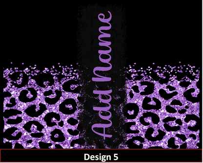 MajorFLEX:  {{Add Name}}  Lepoard Glitter Tumbler Designs
