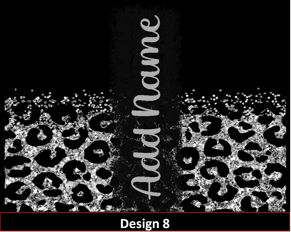 MajorFLEX:  {{Add Name}}  Lepoard Glitter Tumbler Designs
