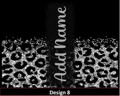 MajorFLEX:  {{Add Name}}  Lepoard Glitter Tumbler Designs