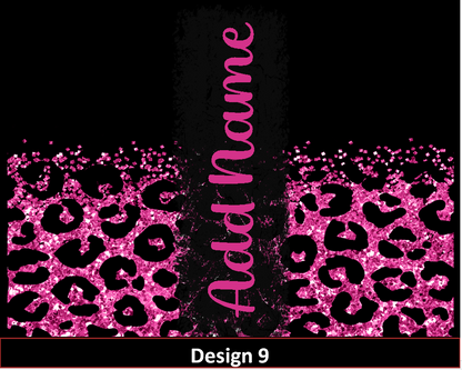MajorFLEX:  {{Add Name}}  Lepoard Glitter Tumbler Designs