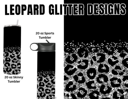 MajorFLEX:  {{Add Name}}  Lepoard Glitter Tumbler Designs