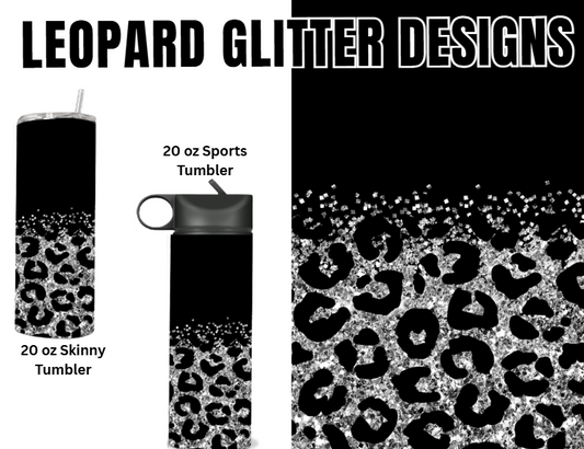 MajorFLEX:  {{Add Name}}  Lepoard Glitter Tumbler Designs