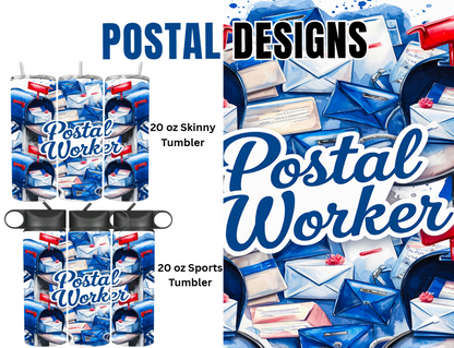 MajorFLEX:  Occupation - PostalWorker Tumbler Designs
