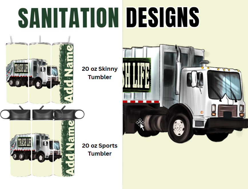 MajorFlex:  Occupation -  Sanitation Worker Tumbler Designs